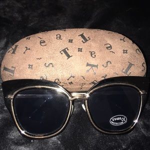 Black and gold sunglasses